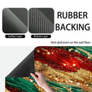 Axyaa Christmas Scales Absorbent Kitchen Mat
