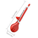 Axyaa Silicone & Stainless Steel Food Tongs for BBQ, Camping, Baking & Cooking