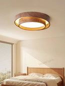 Axyaa Walnut Ceiling Lamp: High-End Creative Study Light for Living Room & Dining Room