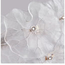 Axyaa Petal-Style Cream Chandelier for Luxe Living Room & Bedroom