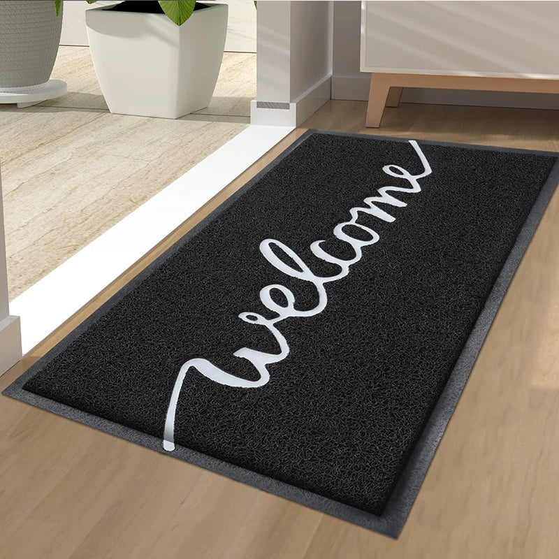 Axyaa Garden Dirt Trapper Entryway Mat - Cute Letters Non-Slip Door Mat