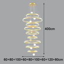 Axyaa Crystal Stair Chandelier Light - Ceiling Lamp LED Chandeliers for Living Room