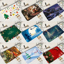 Axyaa Home Christmas New Year Decor Door Mat Bedroom Kitchen Floor Carpet