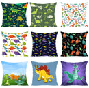 Axyaa Dinosaur Paradise Pillow Cover - Children's Room Decor - Exquisite Kids Gift