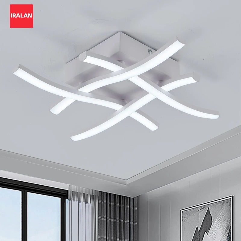 Axyaa 24W LED Modern Ceiling Chandelier for Stylish Living Room Lighting
