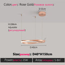 Axyaa Modern Ring Chandelier for Living Room, Bedroom, Study, Restaurant
