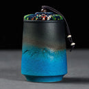 Axyaa Ceramic Tea Caddies Vintage Teas Hermetic Pot Sugar Coffee Tea Storage Jar