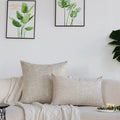 Axyaa Linen Decorative Cushion Covers for Sofa Living Room 45x45cm