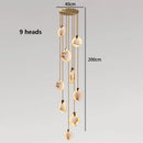 Axyaa Nordic Stair Chandelier Living Room Bedroom Dining Pendant Ceiling Light