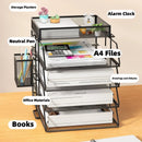 Axyaa Mesh Desk Organizer File Tray Rack Shelf for Office Document Storage