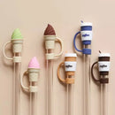 Axyaa Silicone Coffee Cup Straw Cap for Stanley Tumblers, 10mm Straws