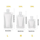Axyaa 100ml Lotion Dispenser Bag: Travel-friendly, Leakproof & Reusable Beauty Pouch