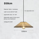 Circular Fabric Pendant Light for Home Decor - Axyaa Lighting
