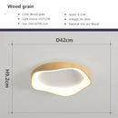 Axyaa Modern LED Ceiling Lights - Cream Black White Grey Wooden Flower Shape
