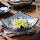Axyaa Retro Ceramic Four Corner Bowl Set for Molecular Cuisine Tableware