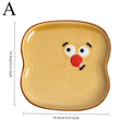 Axyaa Clown Ceramic Plate Set - Ideal for Desserts and Snacks