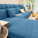 Axyaa Navy Stretch Sofa Covers for Loveseat Large Size - Washable & Fashionable
