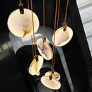 Axyaa Marble Pendant Lamp LED Small Chandelier Light Fixture for Home Decor