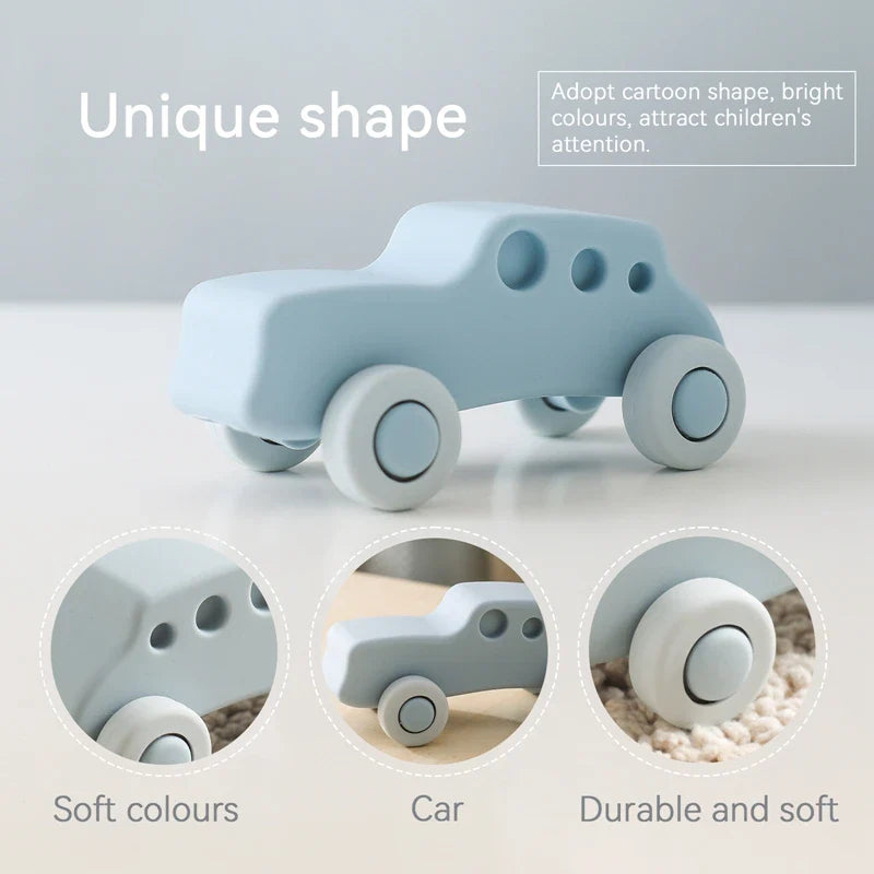 Axya Silicone Baby Blocks Car Toy for Educational Development