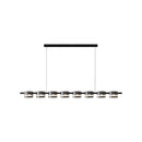Axyaa LED Smoky Glass Chandelier | Luxury Ceiling Pendant Light for Dining Living Bedroom