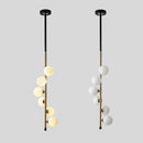 Axyaa Glass Ball Pendant Lights: Nordic Minimalism for Home Restaurant Bar Decor