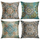 Axyaa Geometric Pattern Plush Pillowcase for Sofa, Custom Sizes Available