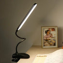 Axyaa LED Reading Light Clamp 3 Color 10 Brightness Desk Lamp Gooseneck Book Kids Night Light