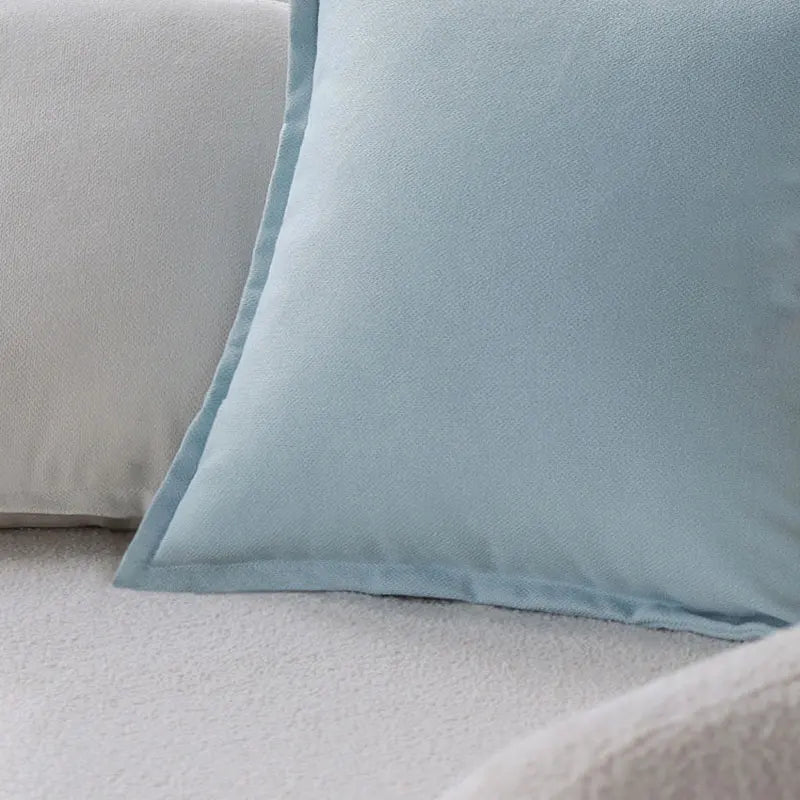 Axyaa Summer Plain Cushion Cover Ultra Soft Pillowcase for Cozy Home Decor