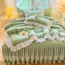 Axyaa Milk Fleece Winter Quilt: Thickened & Warm Comfortable Quilt Core