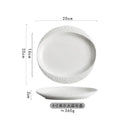 Axyaa Ceramic White Steak Plate - High-value Hotel Tableware