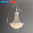 Axyaa French Cream Style Luxury Chandeliers for Living, Dining, and Bedroom