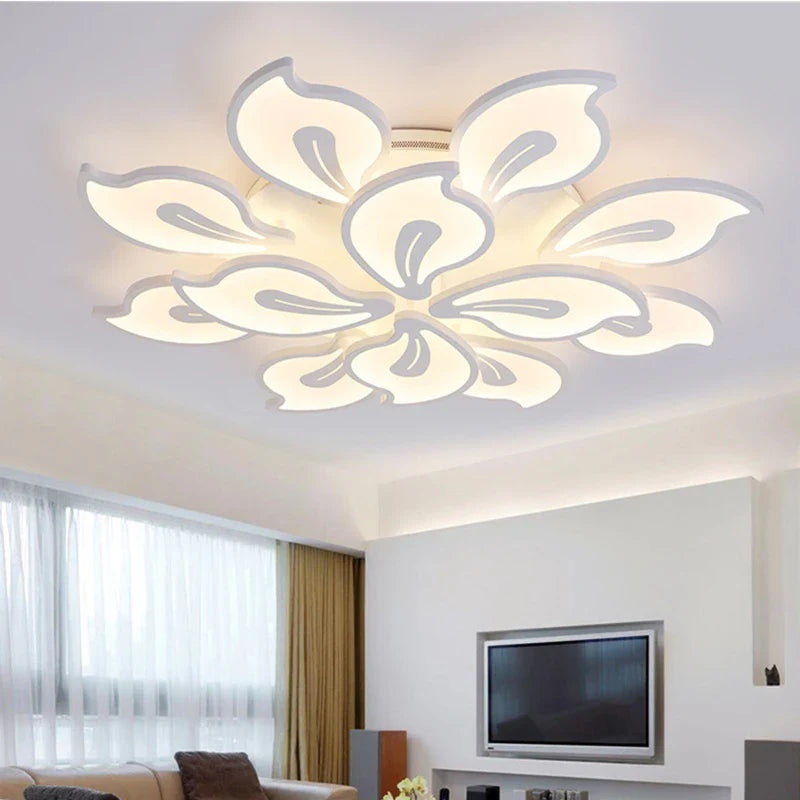 Axyaa Modern LED Ceiling Light for Living Room, Bedroom, and Study Room – Acrylic Chandelier Lamp Fixtures, AC90-260V