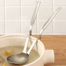 Axya Stainless Steel Long Handle Strainer Skimmer Colander Spoon