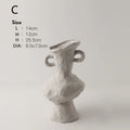 Ceramic White Flower Pot Vases by Axyaa