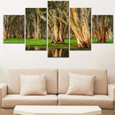 5-Piece Axyaa Forest Landscape Canvas Wall Art Set