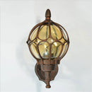 Axyaa Farmhouse Barn Light with Globe Glass Shade Wall Lantern