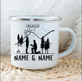 Axyaa Enamel Campfire Mug Customized for Couples Forest Wedding Gifts