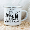 Axyaa Enamel Campfire Mug Customized for Couples Forest Wedding Gifts