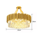 Axyaa Crystal Ceiling Chandelier: Luxury LED Lighting for Modern Living Spaces