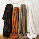 Axyaa Luxury Faux Fur Blanket for Bed Sofa Home Decor