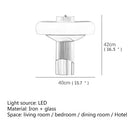 Axyaa Mushroom LED Desk Lamp: Modern Postmodern Style for Living Room and Bedroom