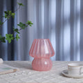 Axyaa Glass Mushroom Table Lamp LED E27/E14 USB Dimmable Night Light