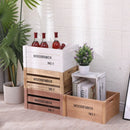 Axyaa Vintage Wooden Frame Storage Boxes Set of 4