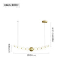 Axyaa Nordic Luxury Living Room LED Chandelier with Pearl Necklace Pendant