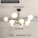 Axyaa Modern minimalist Nordic chandelier for living room, restaurant, and bedroom lighting