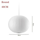 Axyaa White Fabric Lantern LED Pendant Chandelier for Modern Living Spaces