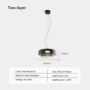 Axyaa Nordic Glass LED Pendant Lights Industrial Chandelier for Home Decor