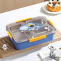 Axyaa Stainless Steel Bento Lunchbox with Compartments for Adults and Kids