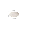 Axyaa Ceramic Petal Edge Plate Set - Irregular Steak, Dessert, Sushi Specialty Tableware