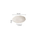 Axyaa Ceramic Petal Edge Plate Set - Irregular Steak, Dessert, Sushi Specialty Tableware